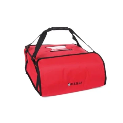 Afbeelding van Hendi Pizza transport tas 45 cm, Nylon, Rood, 45(b)x45(d)x21(h)cm, 709818