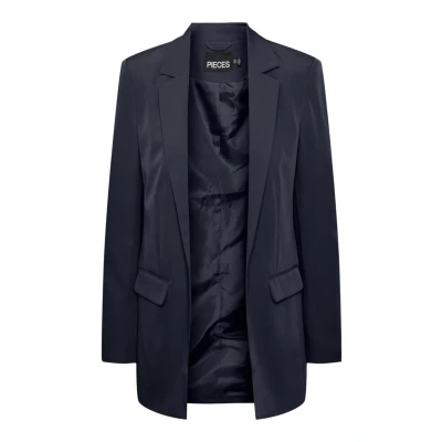 Afbeelding van Pieces Pcbozzy Loose Blazer, Dames, Maat: XS, Sky captain