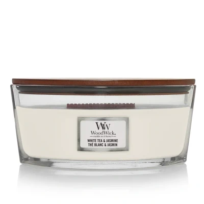 Afbeelding van WW White Tea &amp; Jasmine Ellipse Candle WoodWick