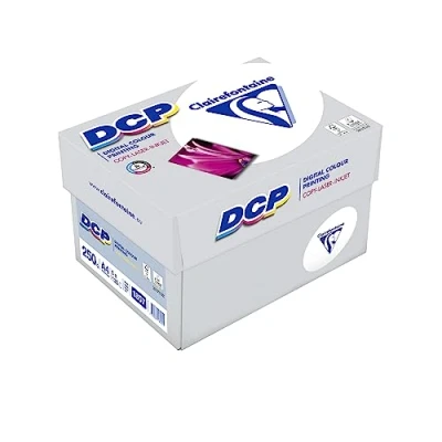 Afbeelding van Laserpapier Clairefontaine DCP A4 250gr wit 125vel