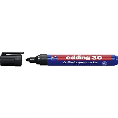 Afbeelding van Viltstift edding 30 brilliant rond 1.5 3mm zwart