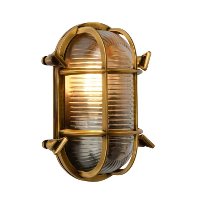 Afbeelding van Lucide DUDLEY Wandlamp 1xE27 Mat Goud Messing