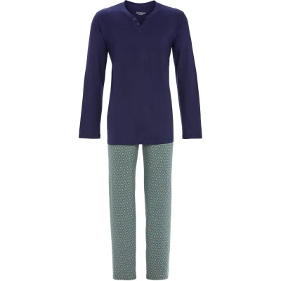 Afbeelding van Ringella pyjama heren katoen blauw