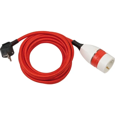 Afbeelding van Brennenstuhl 1161830040 Stroom Verlengkabel Rood, Wit, Zwart 5.00 m H05VV 3G 1,5 mm²