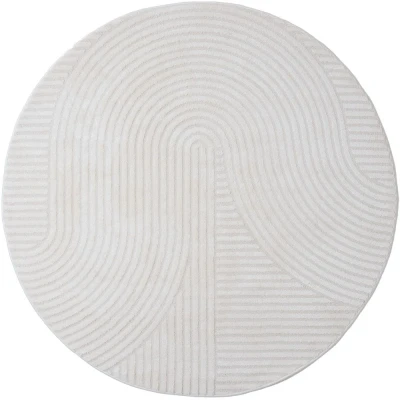 Afbeelding van Veer Carpets Vloerkleed Ella Cream Rond ø280 cm