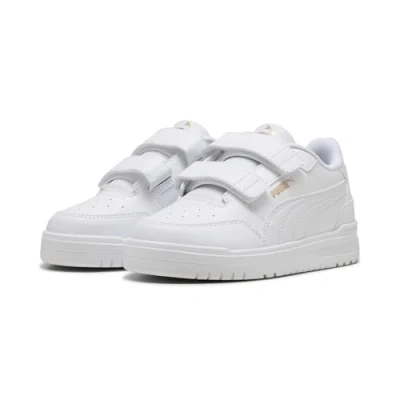 Afbeelding van Shuffle Downtown lage sneakers, Wit/Goud, Maat 32 PUMA