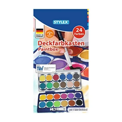 Afbeelding van Verfdoos met 24 kleuren!