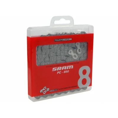 Image de Sram pc 850 power chain ii chaîne 1 pièce 8 vitesses 114 maillons gris
