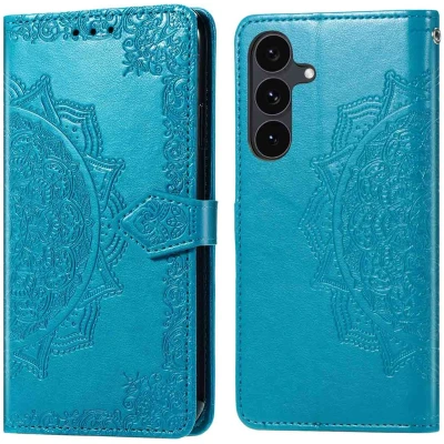 Afbeelding van imoshion Mandala Bookcase voor de Samsung Galaxy S25 FE Turquoise