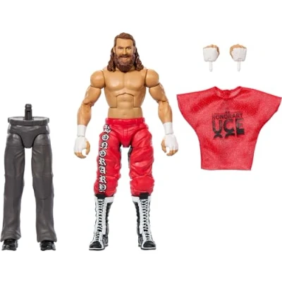 Afbeelding van Mattel WWE Elite Collection figuur en accessoires, Sami Zayn Premium Live Event met verwisselbare handen bouwonderdelen
