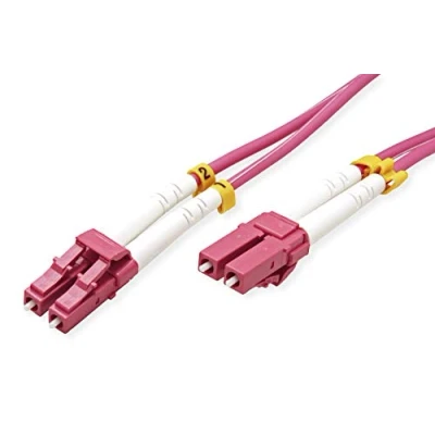 Afbeelding van VALUE F.O. kabel 50/125µm OM4, LC/LC, violet, 15 m