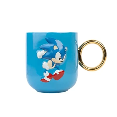 Afbeelding van Grupo Erik Sonic mok 350 ml officieel gelicentieerde keramische koffie en theemok, cadeau idee voor geek, verjaardag of Kerstmis