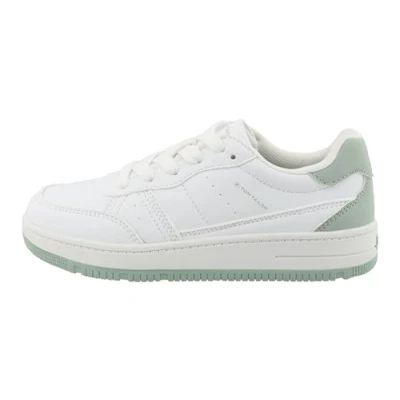 Afbeelding van TOM Tailor Sneakers laag whitegreen voor kinderen, Maat: 33, White green Pu