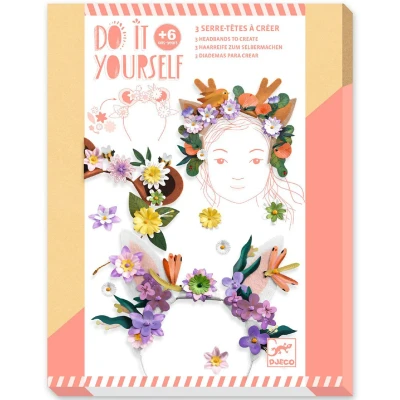 Afbeelding van Djeco knutselset diy diadeem flower friends