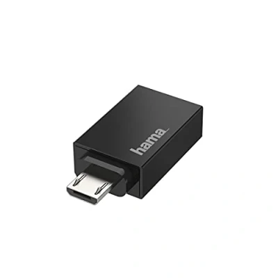 Image de Hama 00200307 changeur de genre câble Micro USB Type A Noir