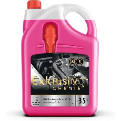 Afbeelding van Exklusiv Chemie NEW 5 liter G12+ Radiator Antivries jaar Koelvloeistof auto tot 35 G12 Klaar voor gebruik Langdurige bescherming van motoronderdelen