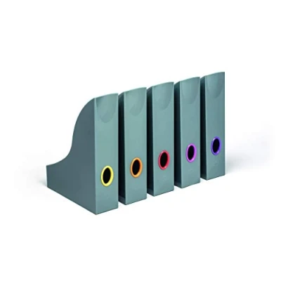 Afbeelding van Durable VARICOLOR® 770657 Tijdschriftencassette DIN A4 Grijs, Meerdere kleuren Polystereen 5 stuk(s)