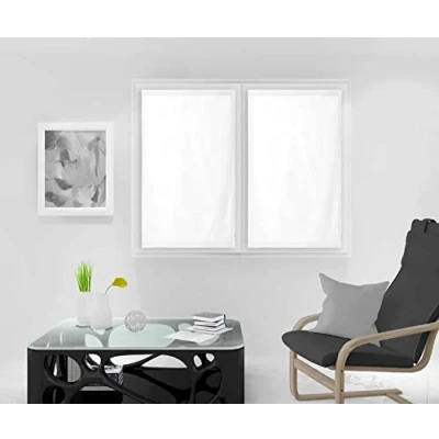 Image de Paire de brise bise 60x120 cm DOLLY blanc par Soleil d&#039;Ocre