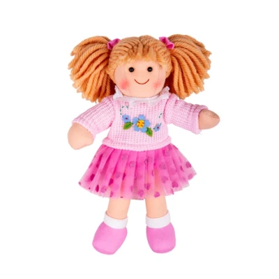 Afbeelding van Bigjigs stoffen pop Jasmin 25 cm
