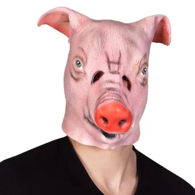Afbeelding van Boland Latex hoofdmasker Varken Volwassenen Dieren