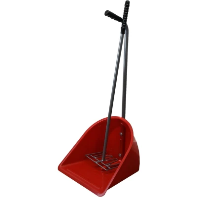 Afbeelding van Mestboy opraapbak 78 cm + hark 85 rood