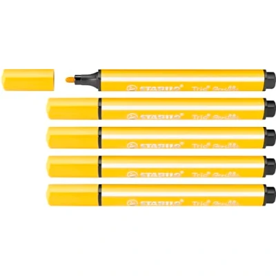 Afbeelding van STABILO Trio Scribbi viltstiften, 5 stuks, geel