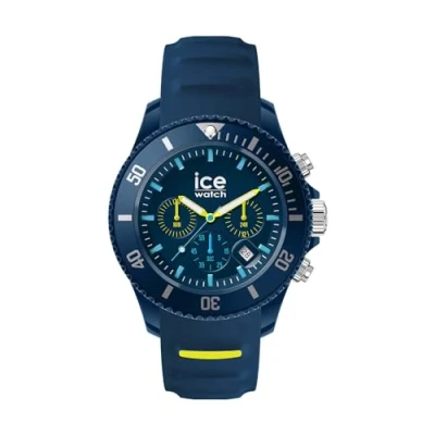 Afbeelding van Ice Watch Chrono Blue Lime 021426 Horloge Siliconen Blauw Ø 40 mm