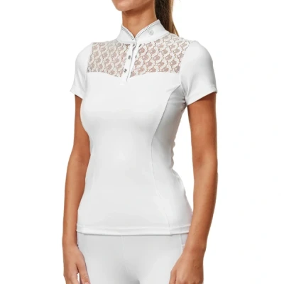 Afbeelding van Equestrian Stockholm Wedstrijdshirt Crystal Champion Wit