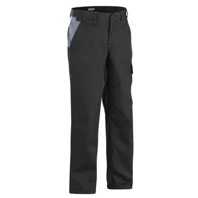 Image de Pantalon Industrie 1404 Noir/gris Coton croisé/polyester Blaklader