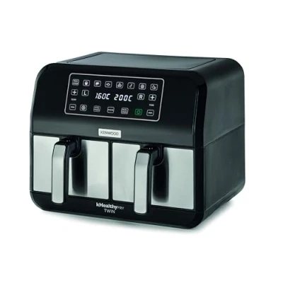 Afbeelding van Kenwood HFM20.000MB Airfryer 8 l 1700 W Timerfunctie, Anti aanbaklaag Zwart/zilver