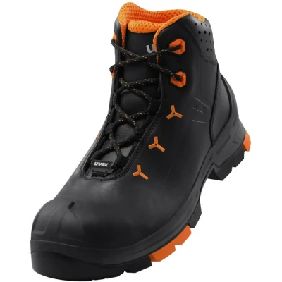 Afbeelding van uvex 2 6503243 Hoge veiligheidsschoenen S3 Schoenmaat (EU): 43 Zwart, Oranje 1 paar