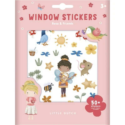 Afbeelding van Little Dutch Raamstickers Rosa &amp; Friends