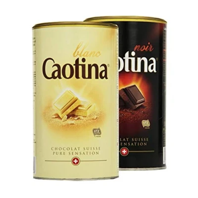 Afbeelding van Caotina Chocoladedoos, zwart, wit, 2 stuks (2 x 500 g)