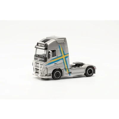 Afbeelding van Herpa modelvrachtwagen Volvo FH 16 Gl. XL met beugel en bumper, schaal 1/87, Duits model, verzamelstuk, plastic figuur
