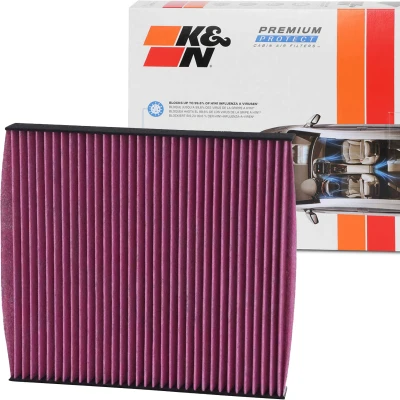 Afbeelding van K&amp;N Filters DVF5001 Interieurfilter Carbon filter 253 30 Vierkant VOLKSWAGEN: Golf 7, Passat B8 Variant, 7 AUDI: A3 Sportback, Q2