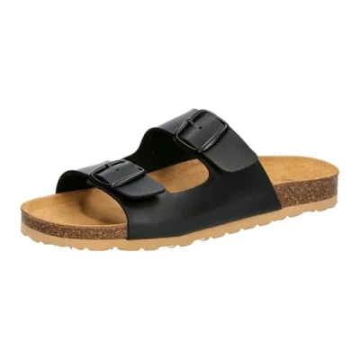 Afbeelding van Lico Bioline Man Herenpantoffels, zwart, 45 EU, zwart.