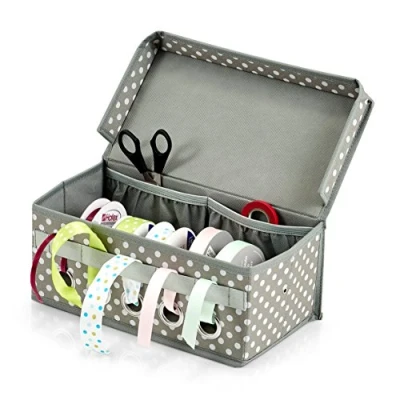 Afbeelding van Cadeauverpakking/inpakpapier organizer tas 2 vaks 30 x 90 cm Zeller Hobbyartikelen Cadeau/geschenk/inpakpapier tas/organizer Tassen met vakjes