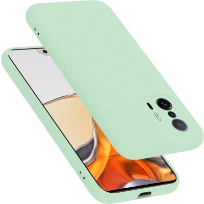 Afbeelding van Cadorabo Hoesje geschikt voor Xiaomi 11T / PRO in LIQUID LICHT GROEN Beschermhoes gemaakt van flexibel TPU silicone Case Cover