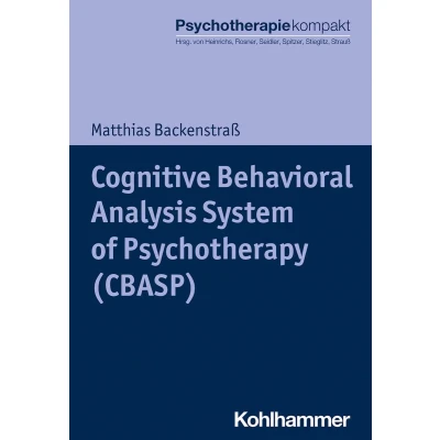 Afbeelding van Cognitive Behavioral Analysis System of Psychotherapy (Cbasp)
