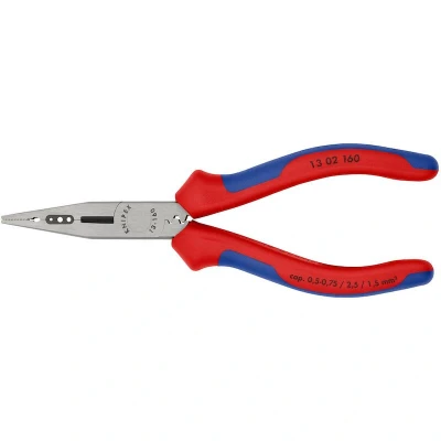 Image de KNIPEX 13 02 160 barre de câblage avec poignées multi composants noir atramentisé mm