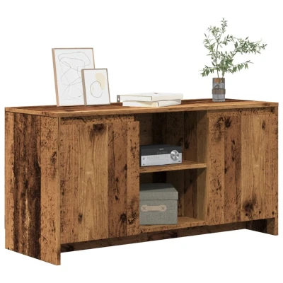 Afbeelding van vidaXL Tv meubel 102x37,5x52,5 cm bewerkt hout oud houtkleurig