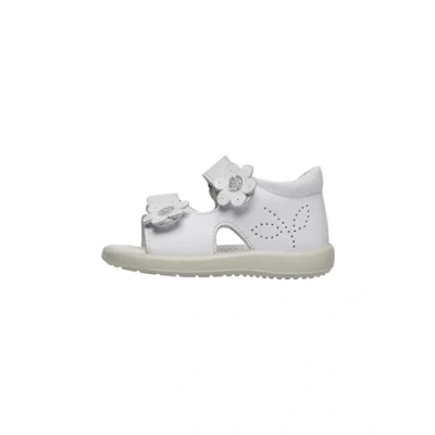 Afbeelding van Falcotto Sandales en cuir avec imprimé fleurs, Blanc 23