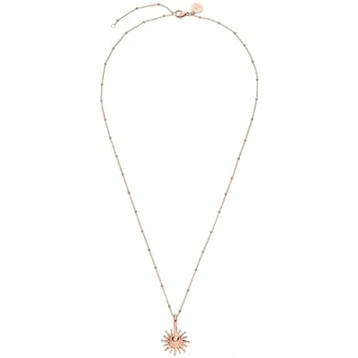 Afbeelding van PURELEI® Sun ketting (goud, zilver, roségoud), dames halsketting van duurzaam Roestvrij staal, waterdichte sieraden met hanger, 50 55 cm lengte verstelbaar, staal