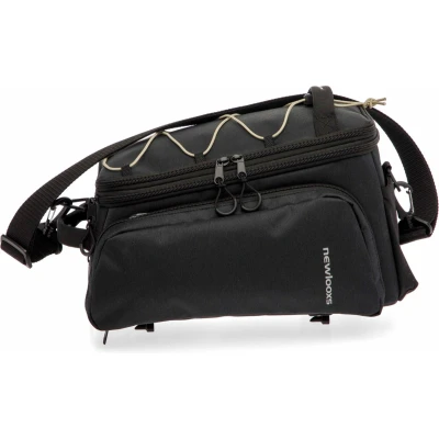Afbeelding van New Looxs ® Sports Trunkbag Racktime 2.0 Bagagedragertas Fietstas Enkel Ingebouwde Adapter Waterdicht door Regenhoes (inclusief) Vergrootbaar tot 31 L Zwart