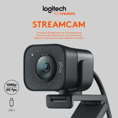 Afbeelding van Logitech StreamCam via usb C Grijs