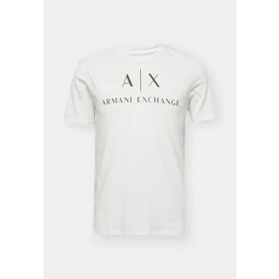 Afbeelding van Armani Exchange heren T shirt met logo in de kleur Wit, maat: XL