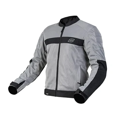 Afbeelding van OZONE MOTO Dart Motorjack voor heren, textiel, elleboog en schouderbescherming, reflecterende elementen, stalen mesh panelen, 4 zakken, CE certificering