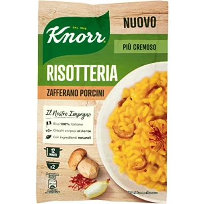 Afbeelding van 6 x Knorr Risotto saffraanrijst en steenepes, 175 g, 100% Italiaanse gerechten