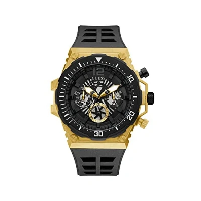 Afbeelding van Guess Exposure GW0325G1 Horloge Siliconen Zwart Ø 48 mm