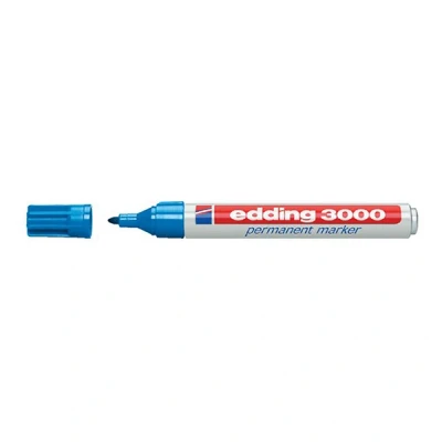 Image de Edding 3000 marqueur permanent (1,5 3 mm ogive) bleu clair